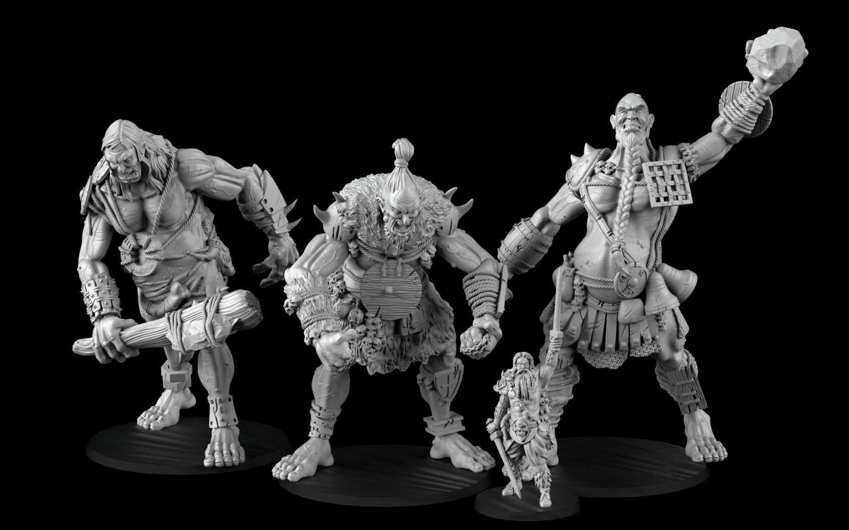 Giant cross lances troll 3D print model_1