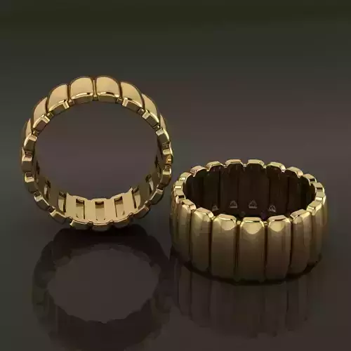 Ribbed Multi Vertical Line Band Mix Size