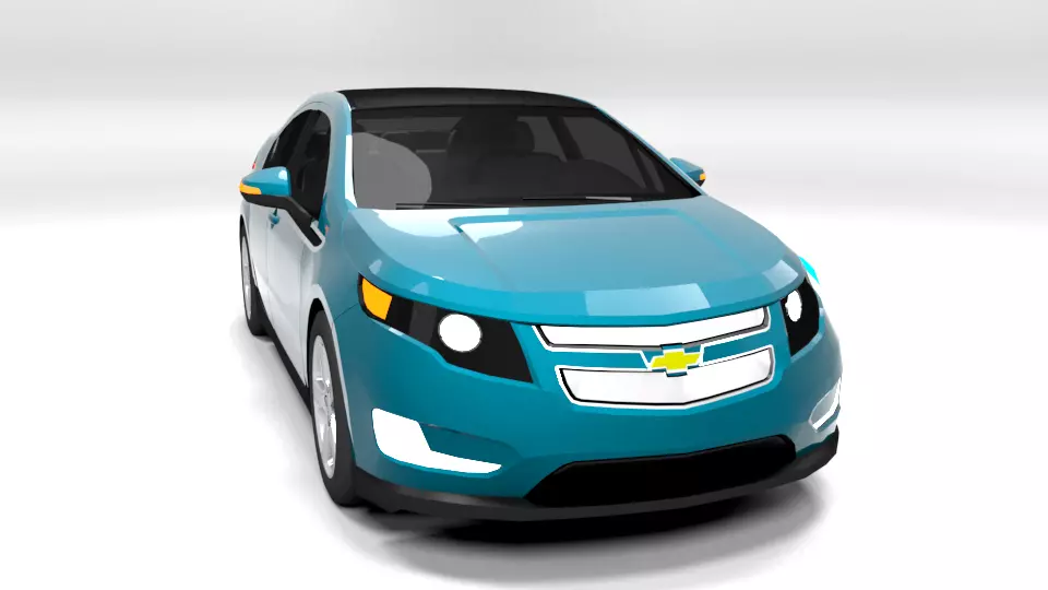 CHEVROLET VOLT 2012 LOWPOLY Low-poly 3D model