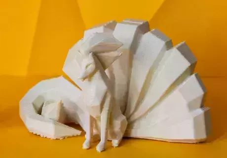 Ninetales Low Poly Pokemon 3D print model
