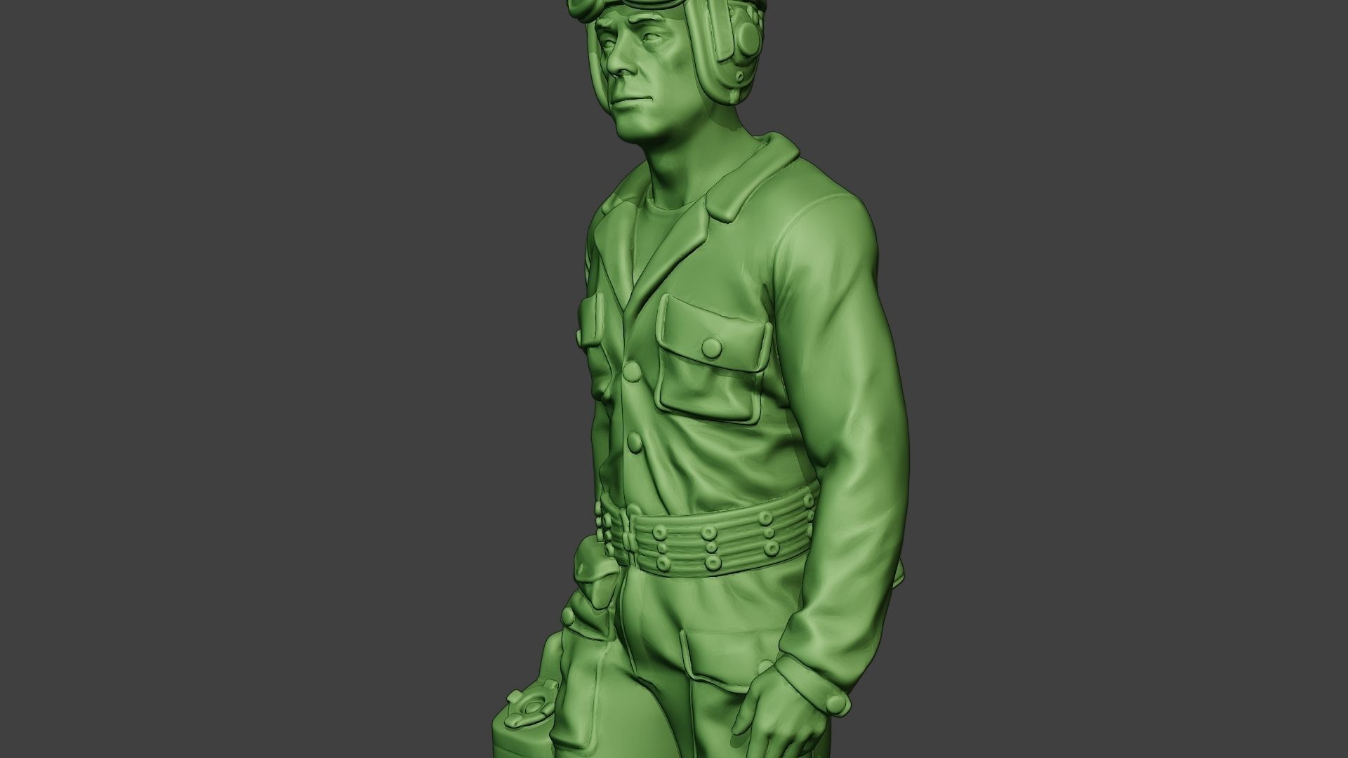 American Tank Crew unit ww2 Walk ATC1 3D print model_18