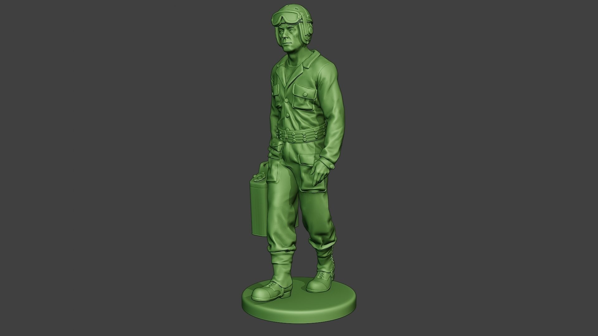 American Tank Crew unit ww2 Walk ATC1 3D print model_2