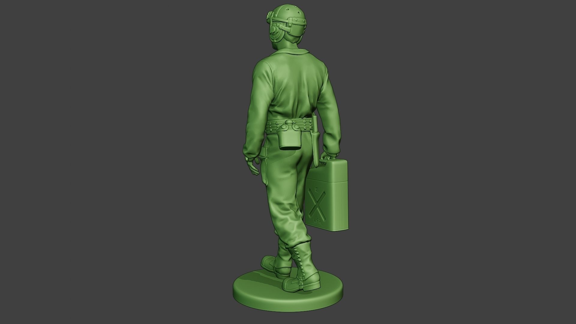 American Tank Crew unit ww2 Walk ATC1 3D print model_5