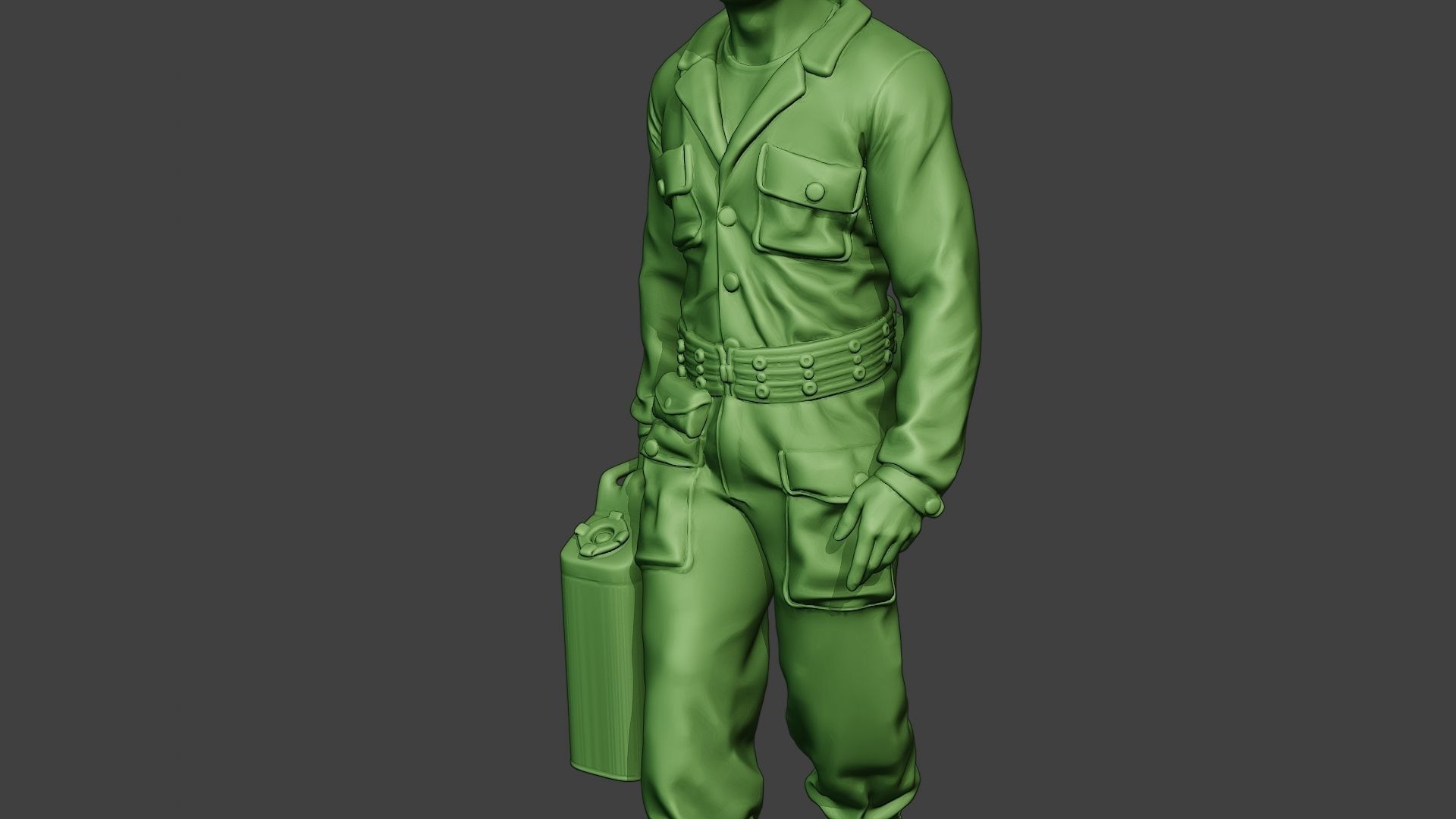 American Tank Crew unit ww2 Walk ATC1 3D print model_12