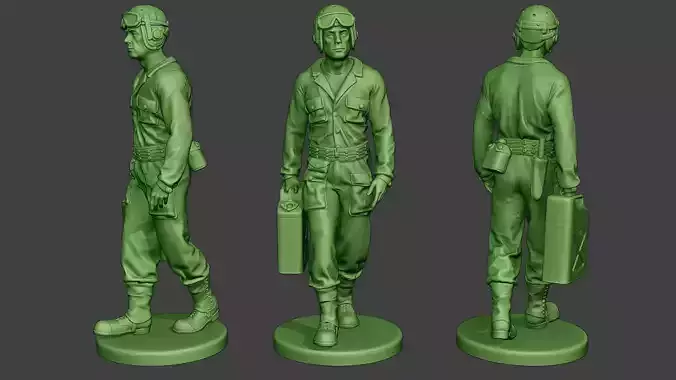 American Tank Crew unit ww2 Walk ATC1 3D print model