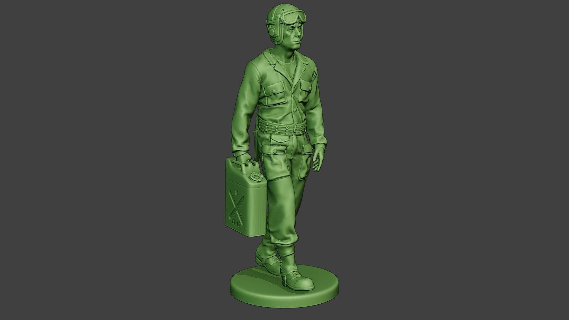 American Tank Crew unit ww2 Walk ATC1 3D print model_10