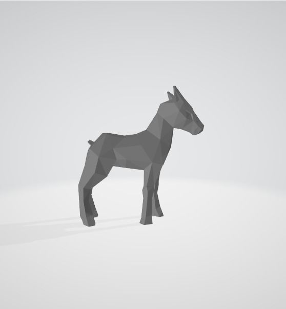 Ponyta Low Poly Pokemon 3D print model_3