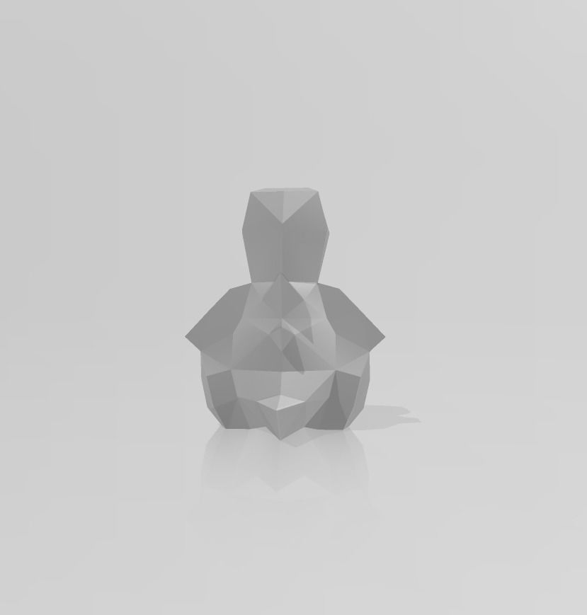 Cubone Low Poly Pokemon 3D print model_2
