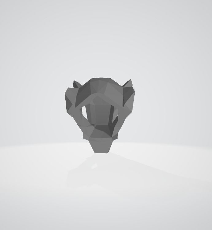 Cubone Low Poly Pokemon 3D print model_6