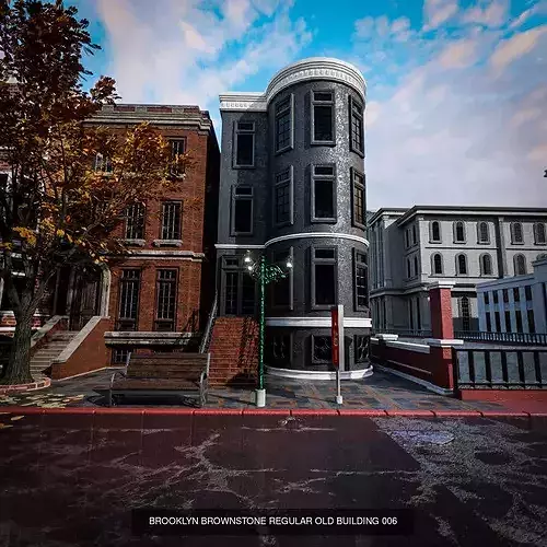 BROOKLYN BROWNSTONE REGULAR OLD BUILDING PACK - 7 BUILDING 7