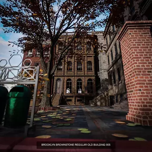 BROOKLYN BROWNSTONE REGULAR OLD BUILDING PACK - 7 BUILDING 6