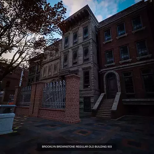 BROOKLYN BROWNSTONE REGULAR OLD BUILDING PACK - 7 BUILDING 4