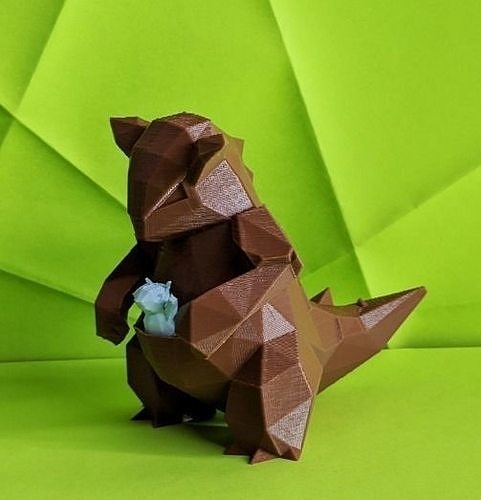 Kangashkan Low Poly Pokemon 3D print model