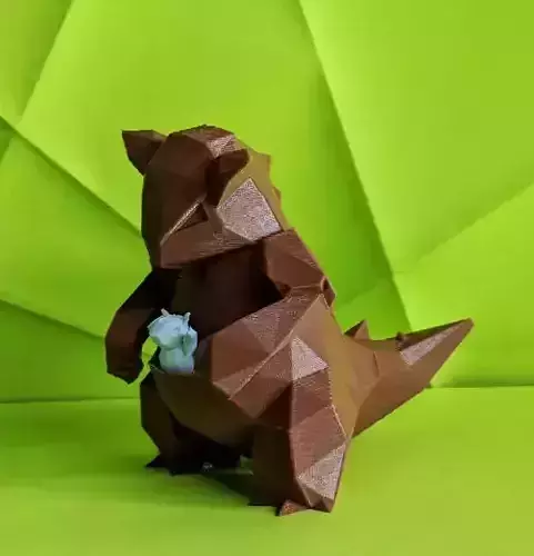 Kangashkan Low Poly Pokemon