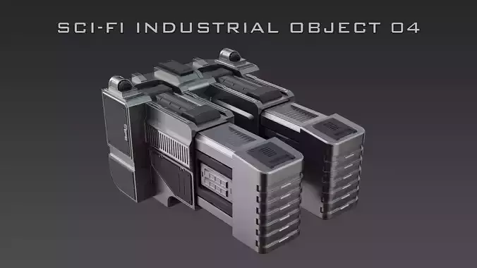 Sci-Fi Industrial Object 04 3D model