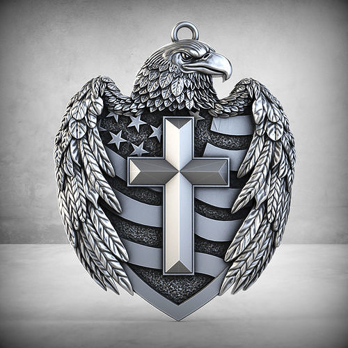 Eagle and Cross 3D print model