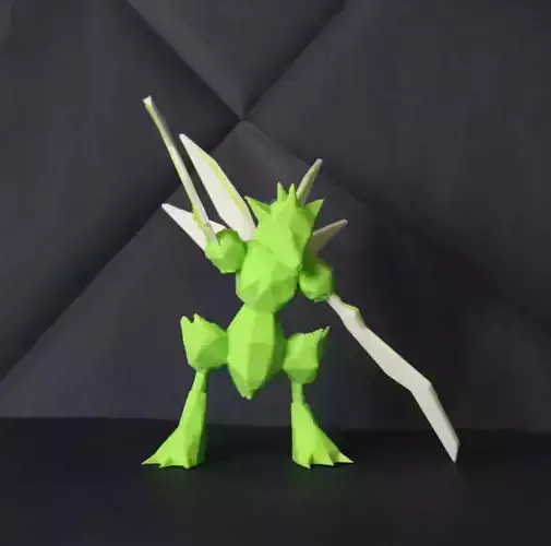 Scyther Low Poly Pokemon