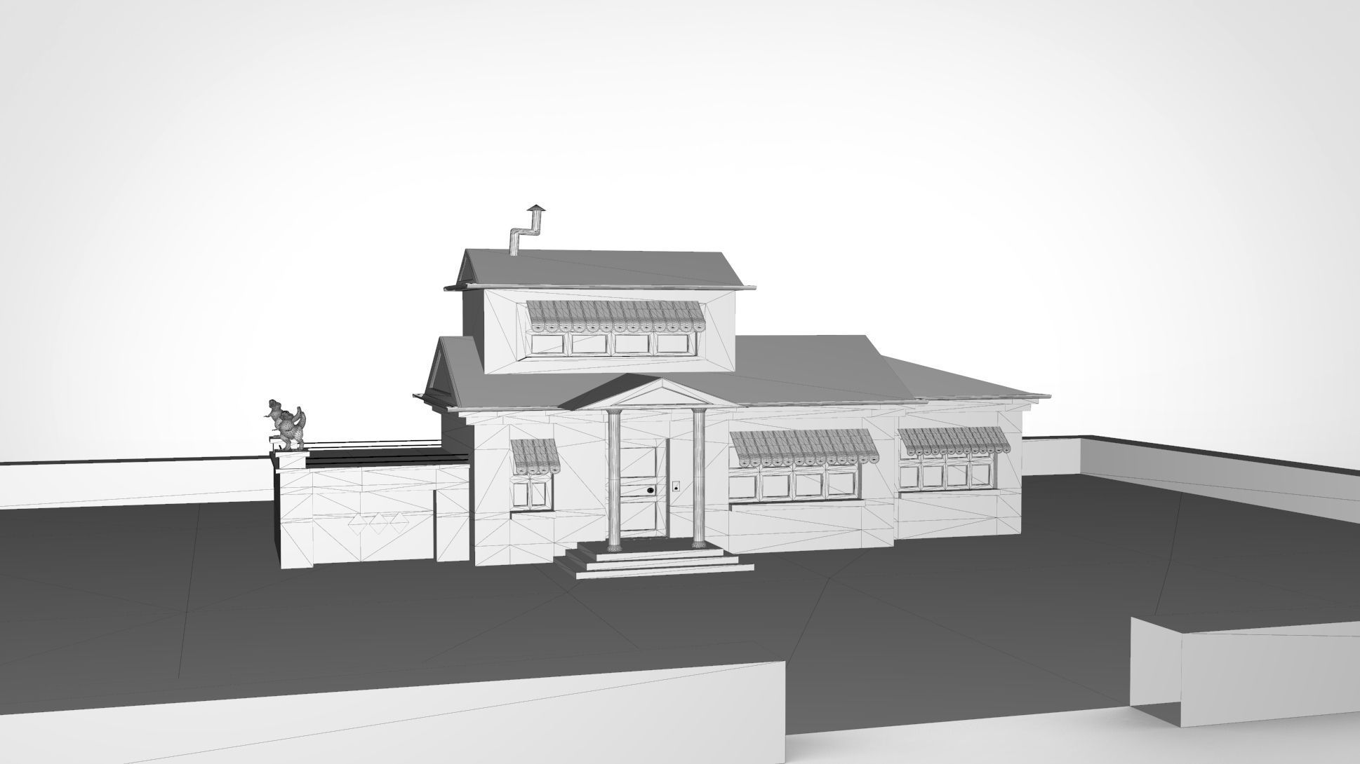 OGGY HOUSE Low-poly 3D model_5