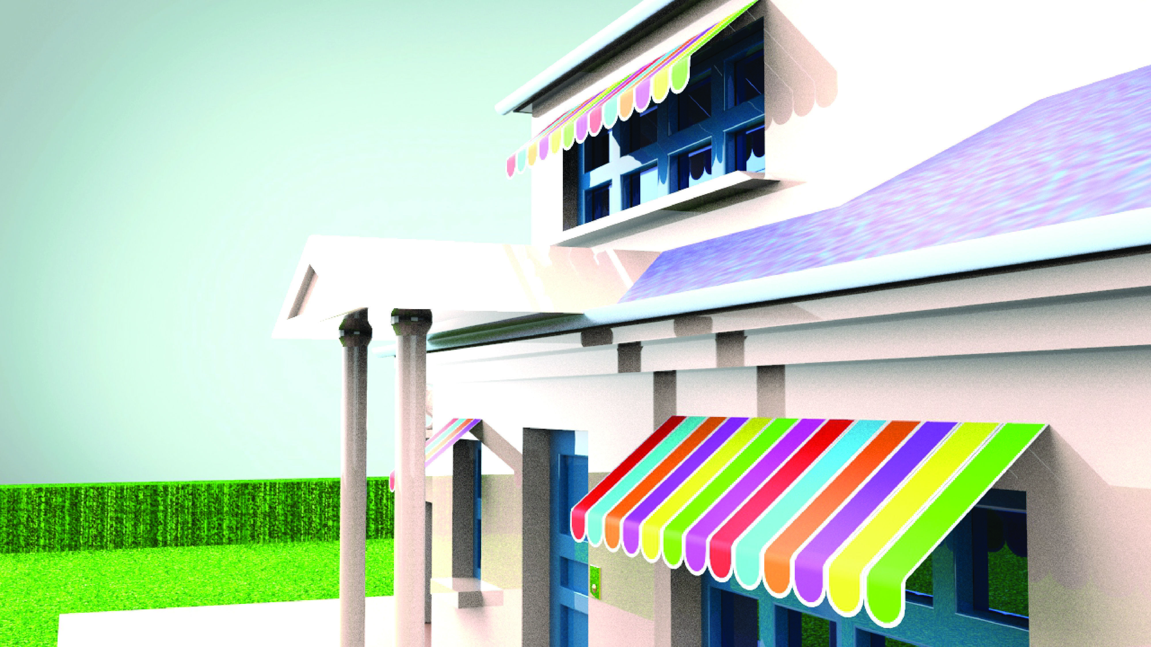 OGGY HOUSE Low-poly 3D model_1
