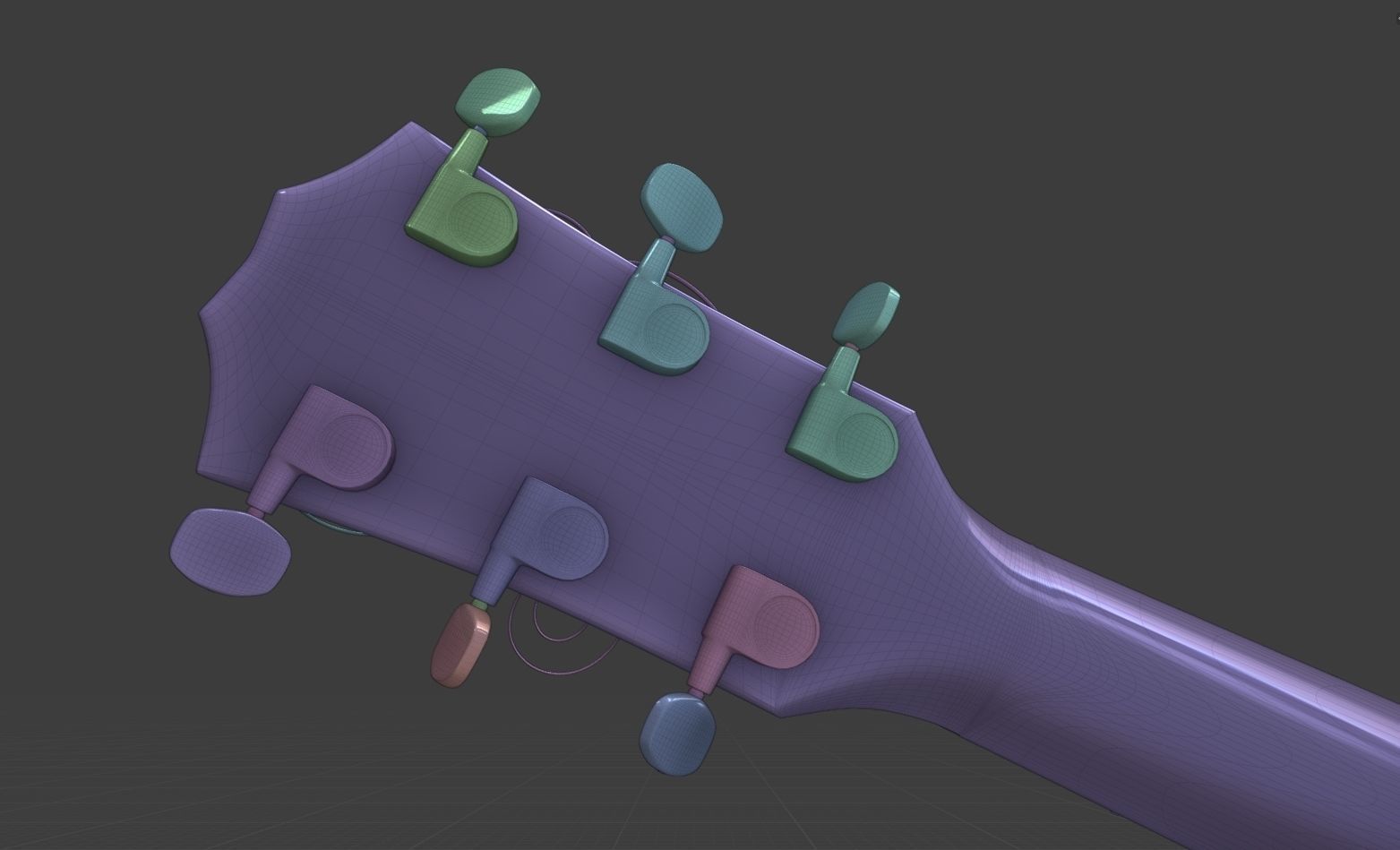 Taylor Guitar 313ce Low-poly 3D model_24