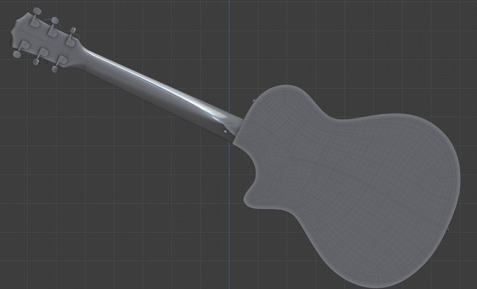 Taylor Guitar 313ce Low-poly 3D model_23