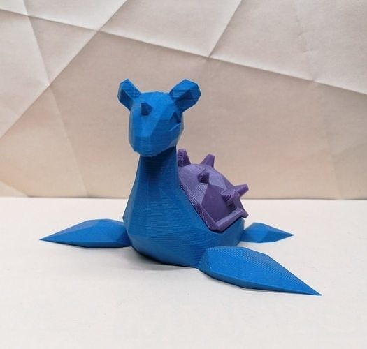 Lapras Low Poly Pokemon 3D print model