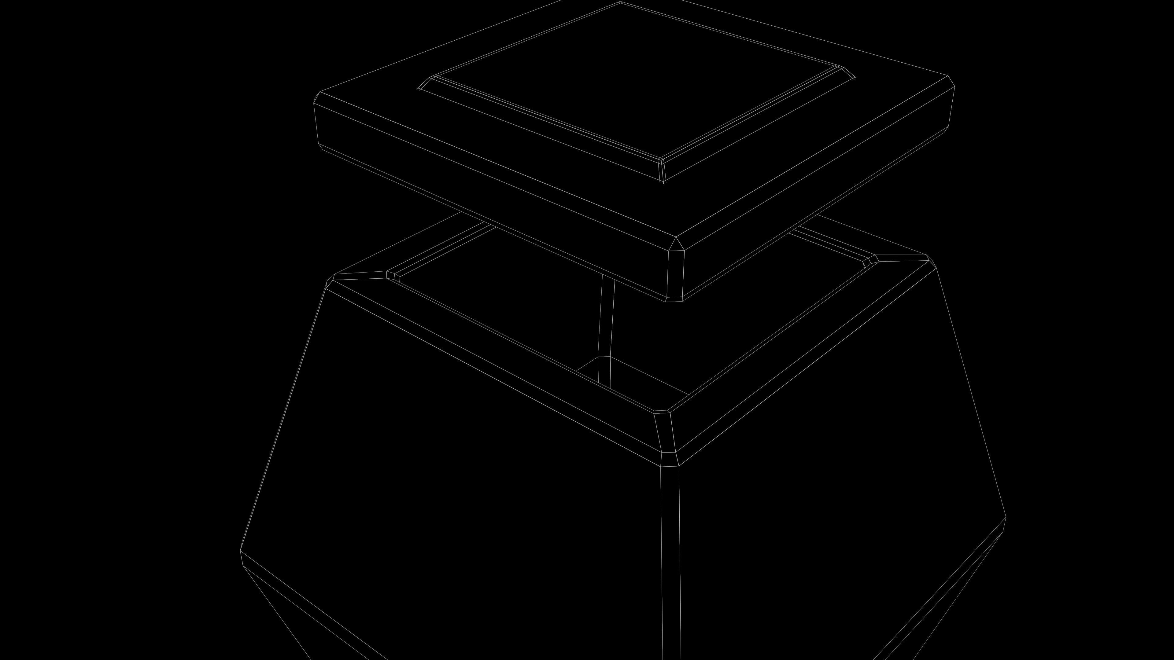 Dwarf Stone Box Low-poly 3D model_14