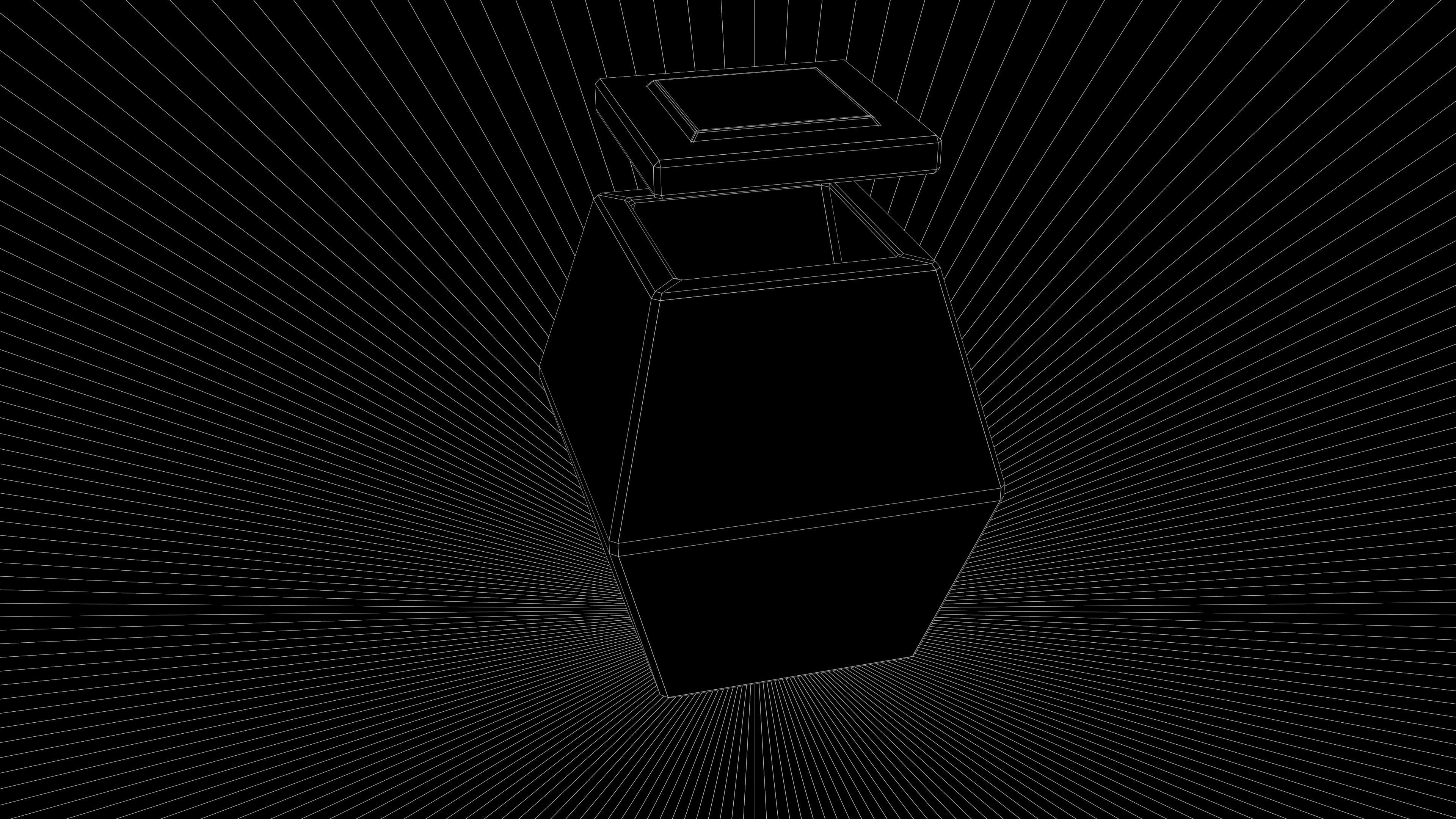 Dwarf Stone Box Low-poly 3D model_12