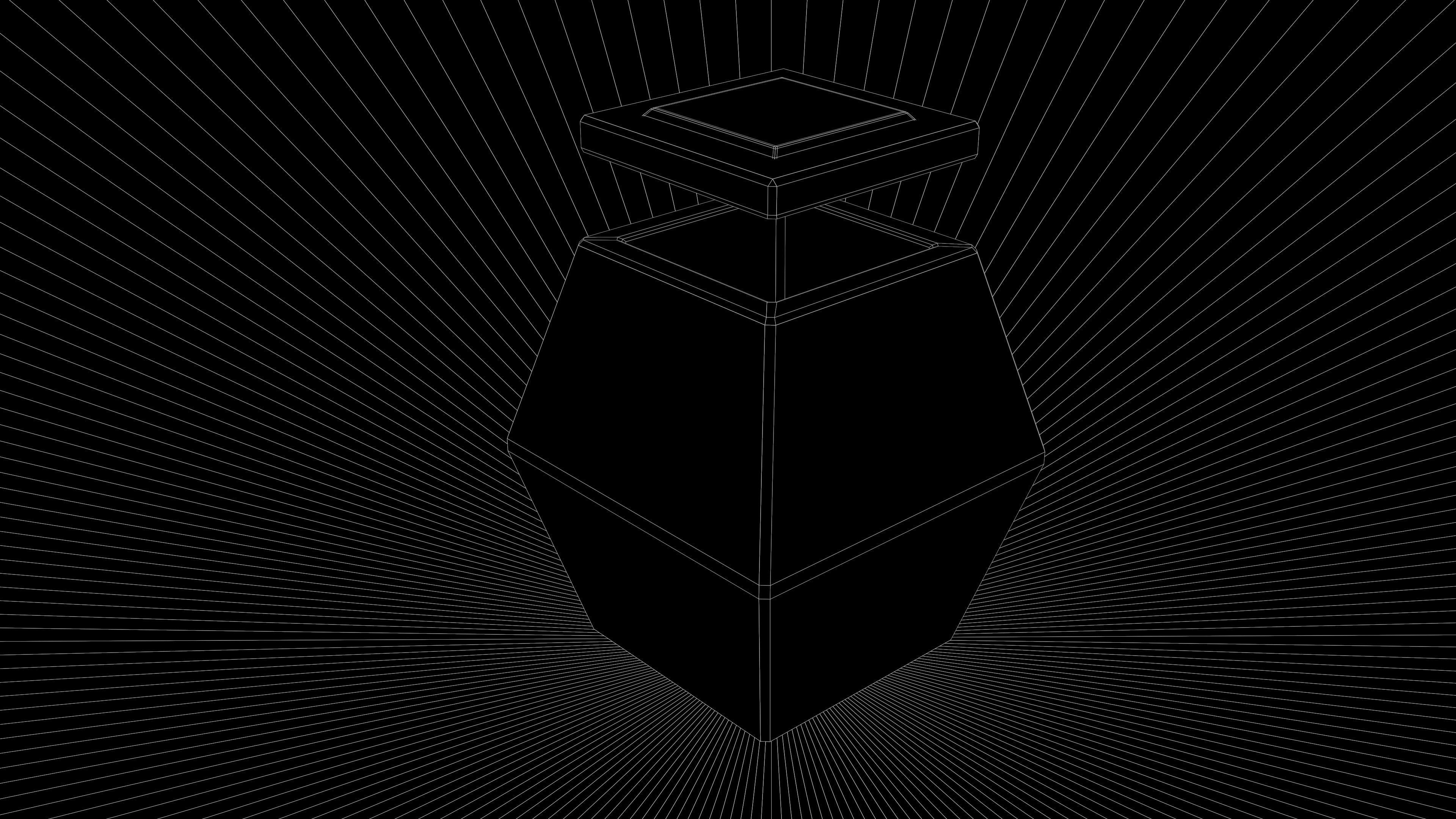 Dwarf Stone Box Low-poly 3D model_11