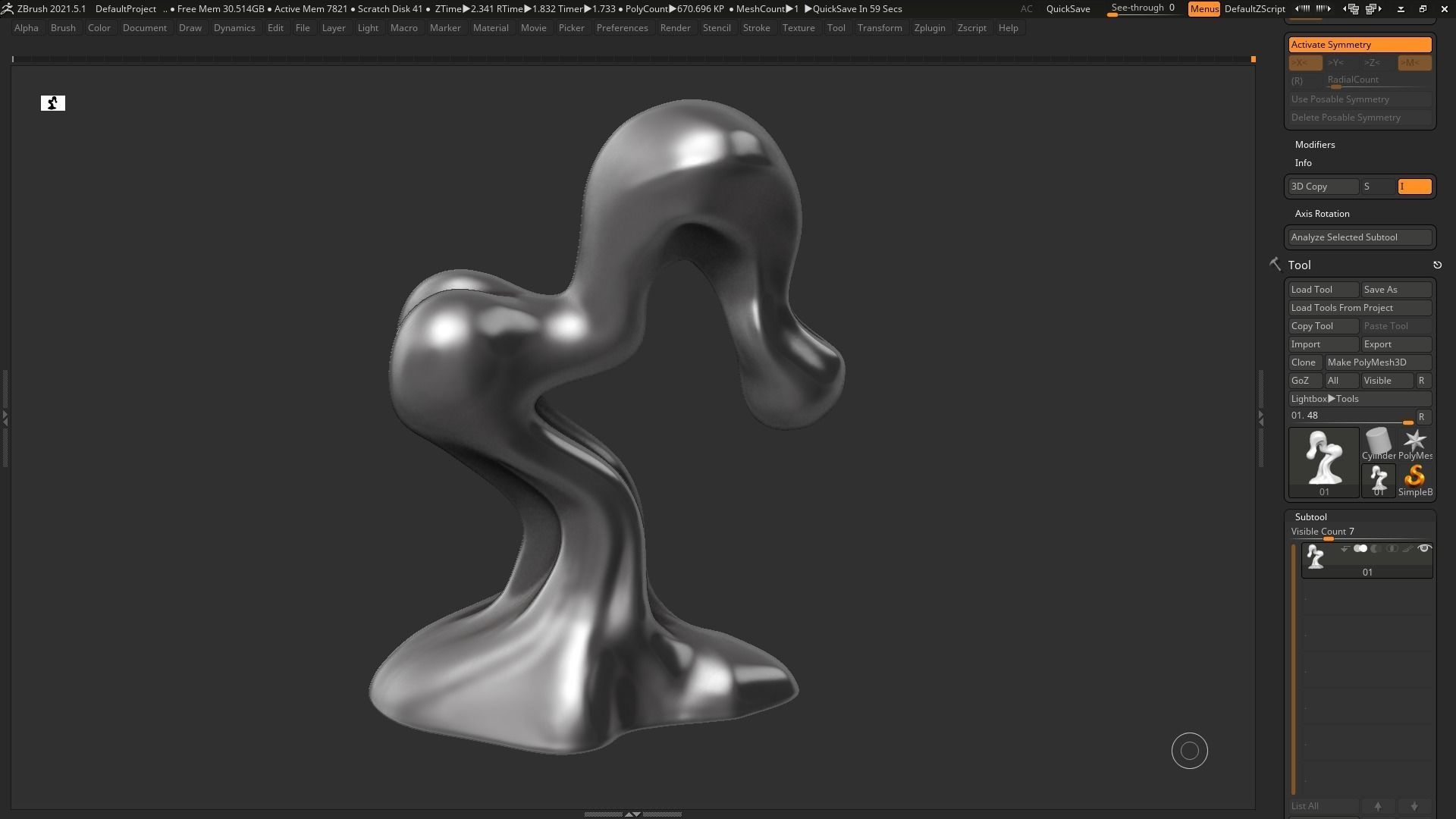 Modern Abstract Decorative sculpture 3d print model 56 3D print model_11