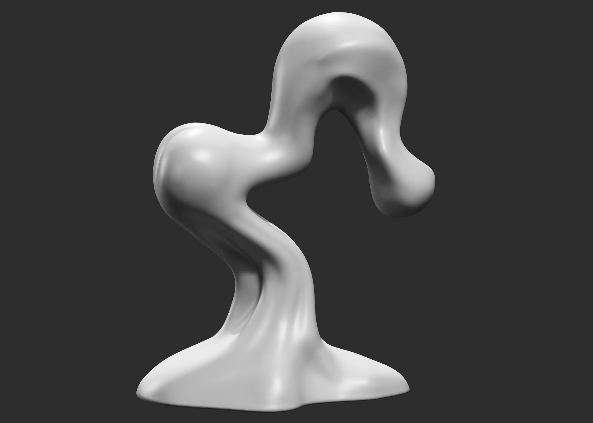 Modern Abstract Decorative sculpture 3d print model 56 3D print model_2