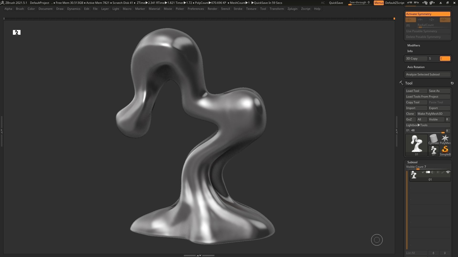 Modern Abstract Decorative sculpture 3d print model 56 3D print model_6