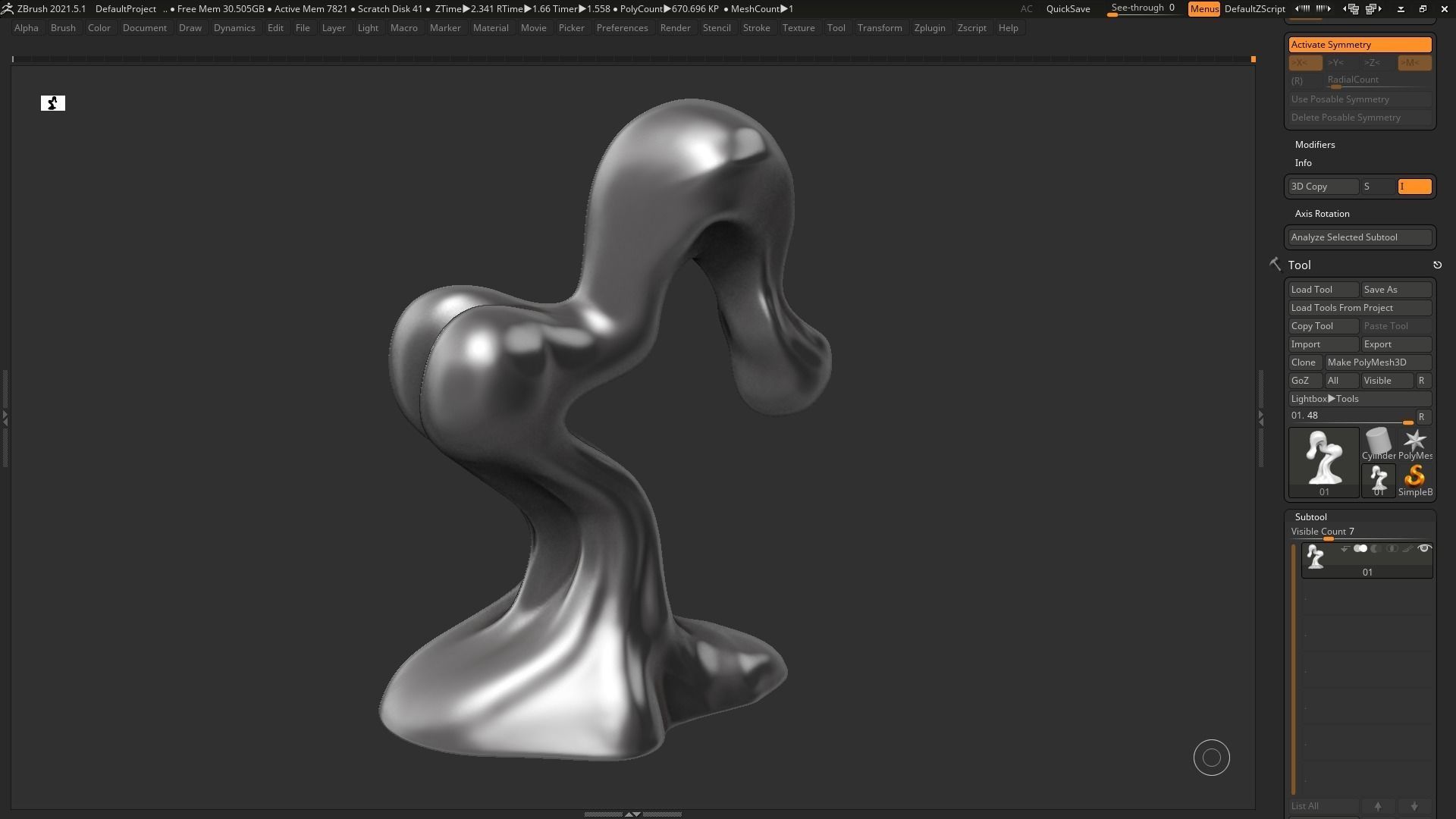 Modern Abstract Decorative sculpture 3d print model 56 3D print model_10