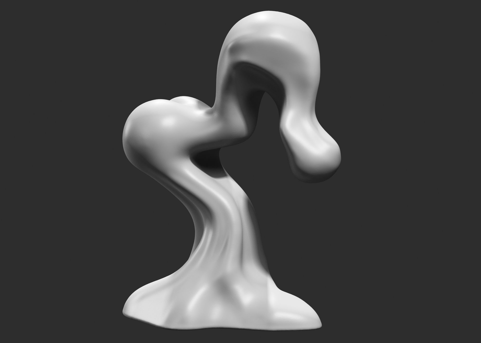 Modern Abstract Decorative sculpture 3d print model 56 3D print model_1