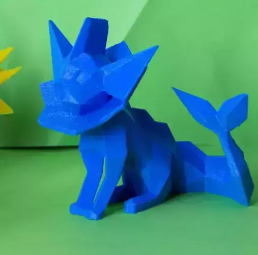 Vaporeon Low Poly Pokemon