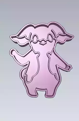 Pokemon Audino Cookie Cutter Stamp Cake Decorating