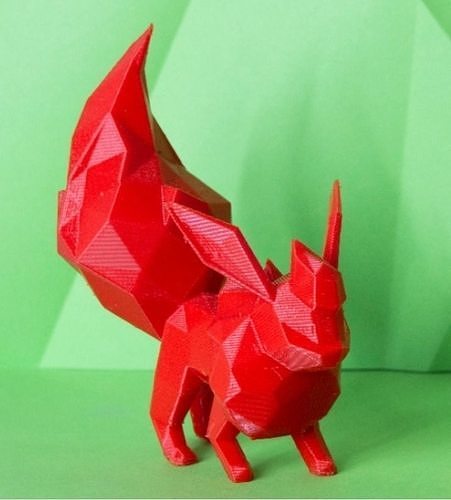 Flareon Low Poly Pokemon 3D print model
