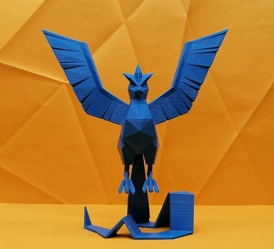 Articuno Low Poly Pokemon 3D print model