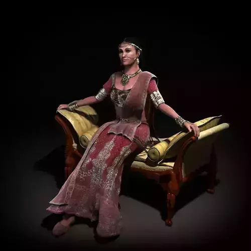 Traditionally Dressed Woman