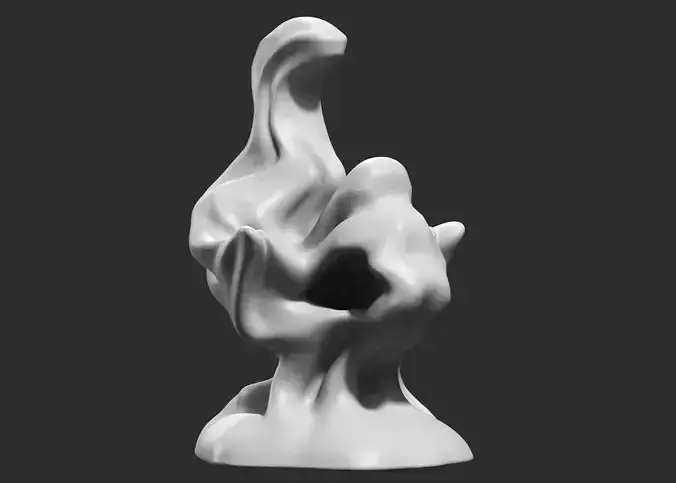 Modern Abstract Decorative sculpture 3d print model 57
