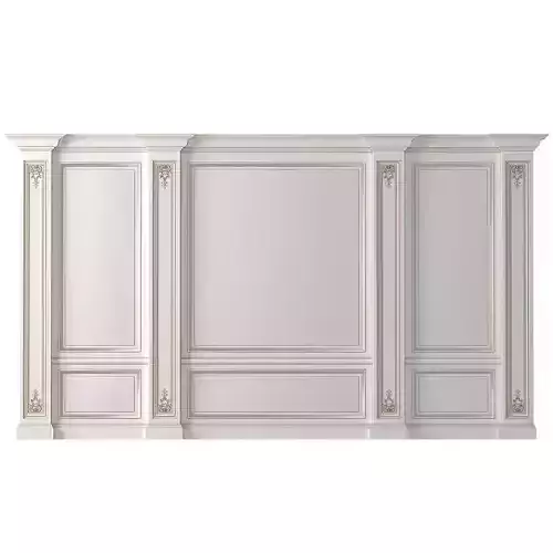 Classic Wall paneling white color