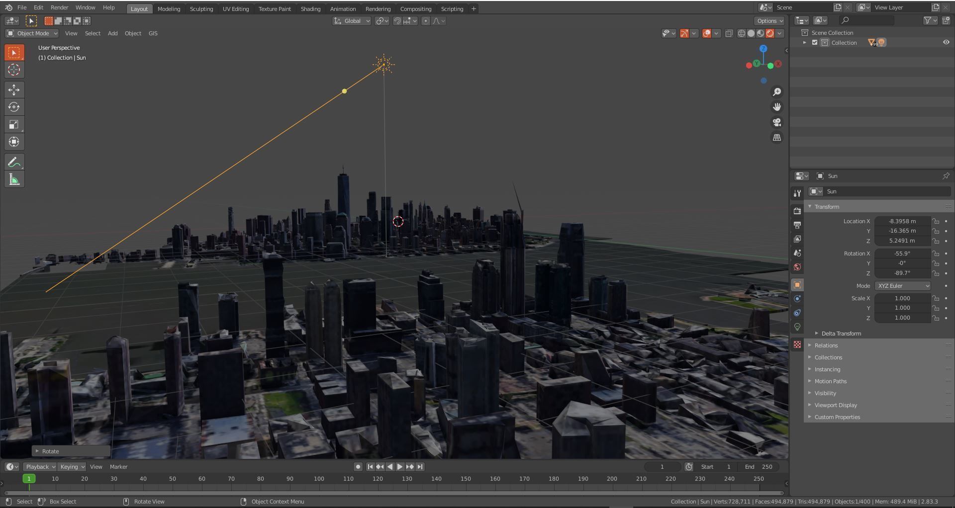 Brooklyn bridge And Manhattan USA With texture Low-poly 3D model_14
