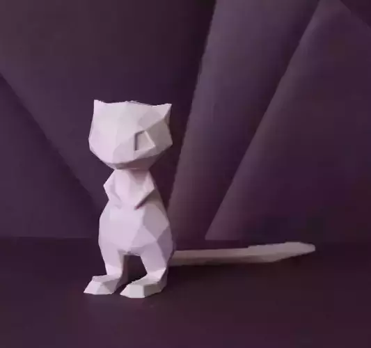 Mew Low Poly Pokemon