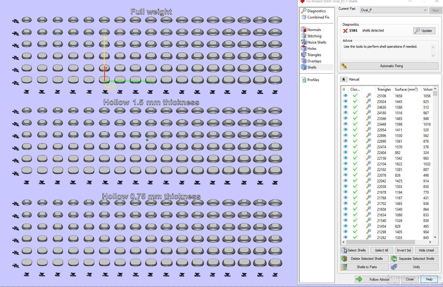 Signet rings set ROUNDED SQUARE top 3D print model_5