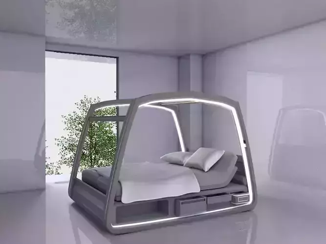 Smart Bed in white bed room