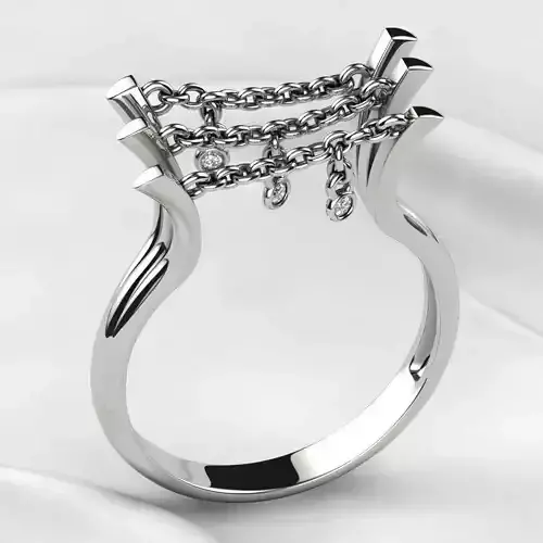 Unique Design Open Gold Ring