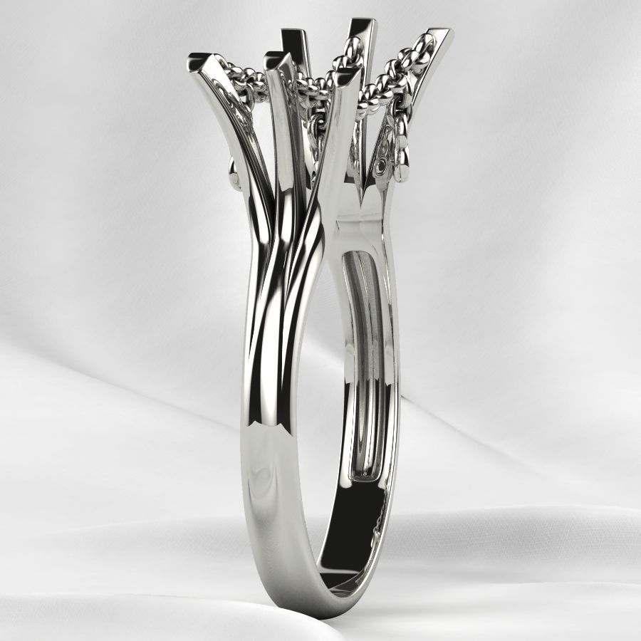 Unique Design Open Gold Ring 3D print model_18