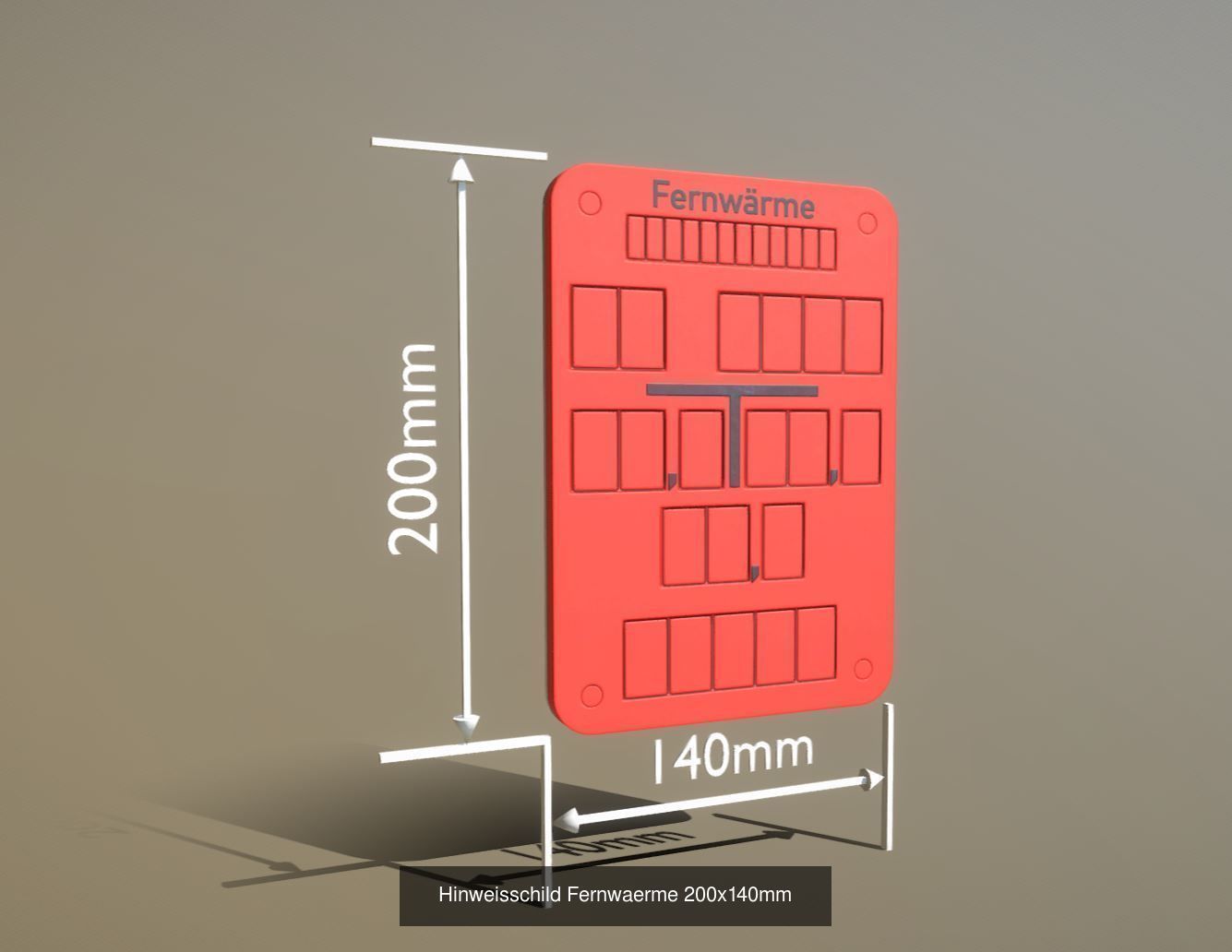 Hinweisschilder in 200x140mm und 200x250mm 3D Model Collection_20