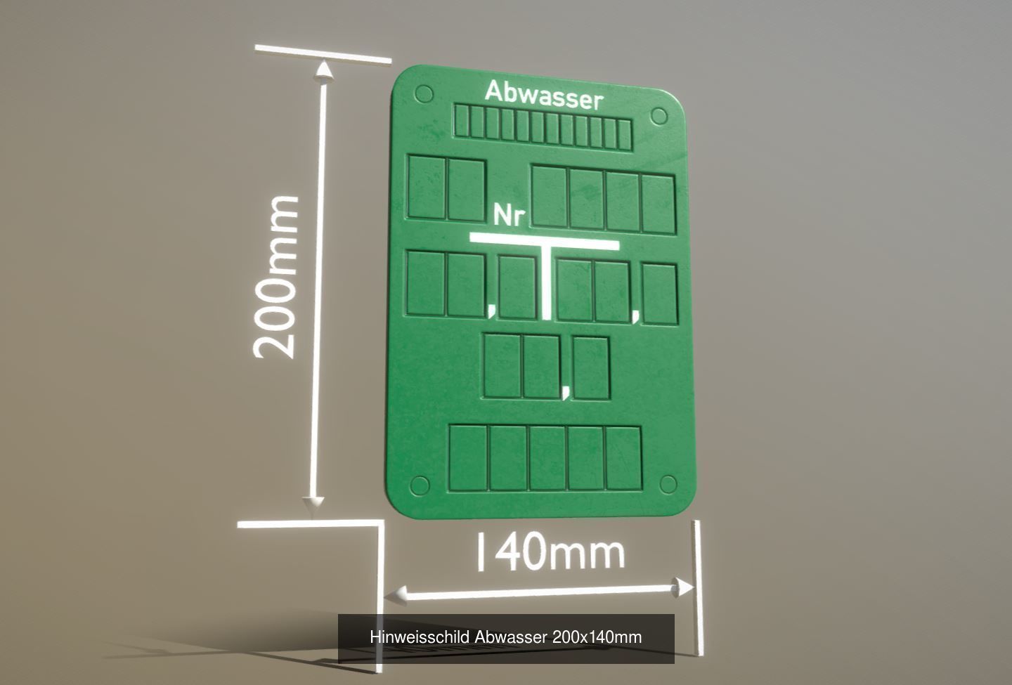 Hinweisschilder in 200x140mm und 200x250mm 3D Model Collection_22