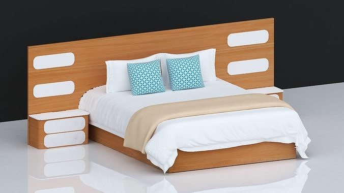 BED 25 Low-poly 3D model